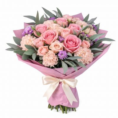 Красивый букет из ароматных цветов «Сиреневый восторг»