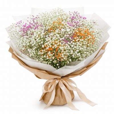 Красивый букет из цветов «Радужная нежность»