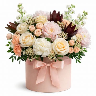 Коробка с живыми цветами «Амстердамский сон»