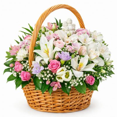 Корзина из цветов «Волшебная гармония»
