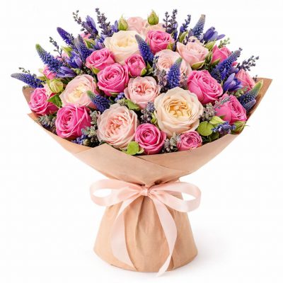 Дизайнерский букет «Лепестковый вихрь»