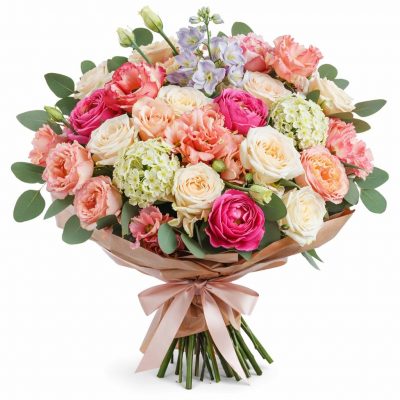 Красивый букет живых цветов «Эдемский сад»