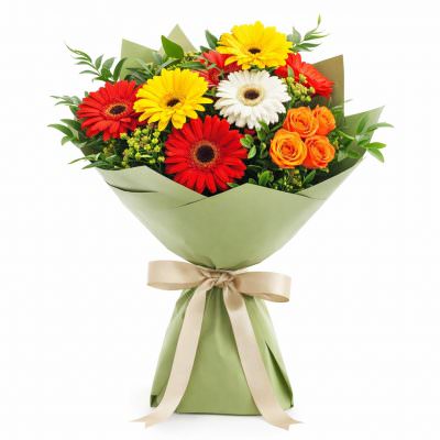 Подарочный букет ручной работы «Лепестковый танец»