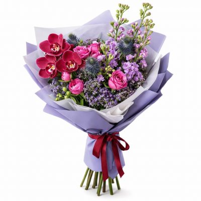 Премиальный букет цветов «Элегантность природы»