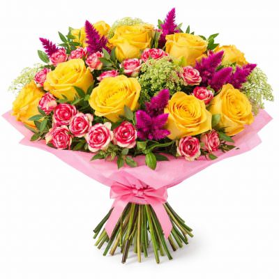 Букет из свежих цветов «Цветочная нега»