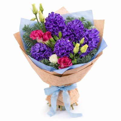 Букет из ароматных цветов «Фиолетовая мечта»