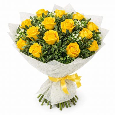 Букет из желтых роз «Золотые лучи»