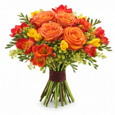 Свадебные букеты невесты из фрезий