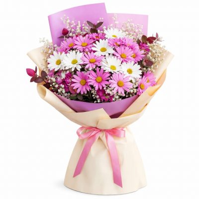 Букет из хризентам «Лепестковая соната»