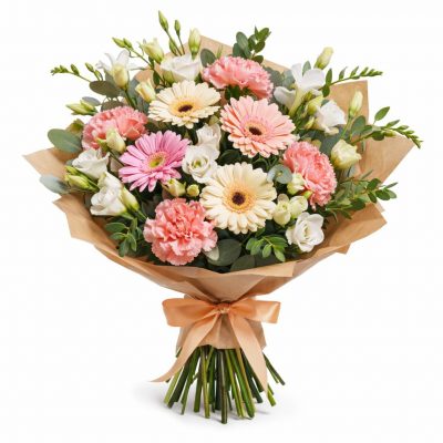 Подарочный букет из цветов «Розовая нега»